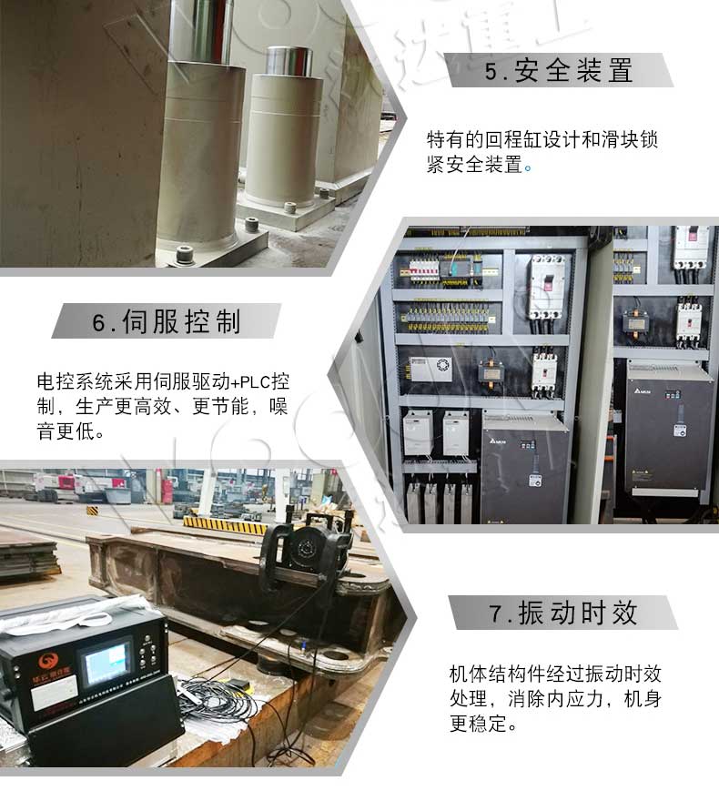 2000噸框架式液壓機細節