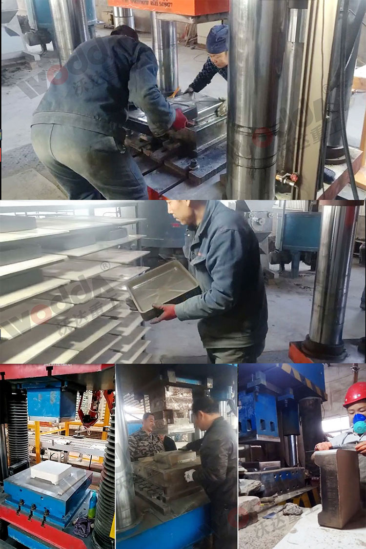 石墨匣缽液壓機客戶現場