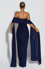 Agnes Shawl - Navy Sparkle